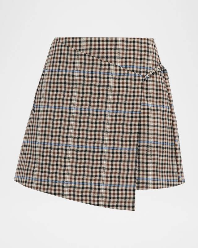 Nial Check Mini Skirt